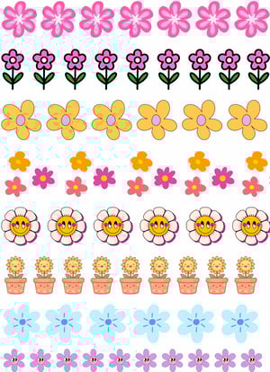 DTF UV 29X21 FLORES DTF UV 29X21 4x1 VERNIZ  