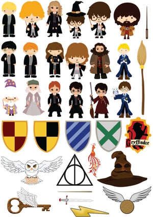 DTF UV 29x21CM HARRY POTTER DTF UV 29X21CM  VERNIZ  