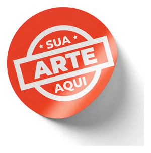 Etiquetas Adesivas Vinil Branco  4x0 Brilho Com Recorte 
