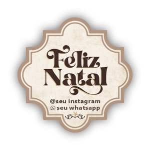 Adesivos de Natal Personalizáveis - 96und