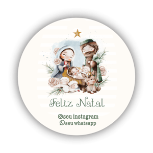 Adesivos de Natal Personalizáveis - 96und
