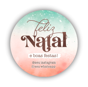 Adesivos de Natal Personalizáveis - 96und