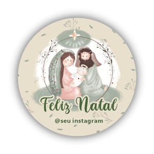 Adesivos de Natal Personalizáveis - 96und