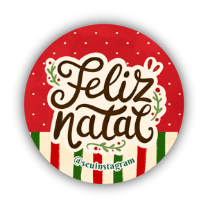 Adesivos de Natal Personalizáveis - 96und