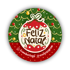 Adesivos de Natal Personalizáveis - 96und