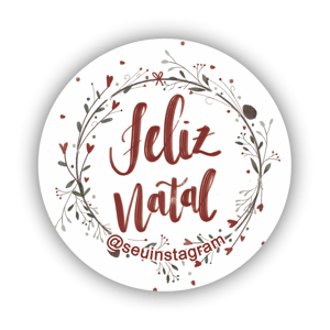 Adesivos de Natal Personalizáveis - 96und