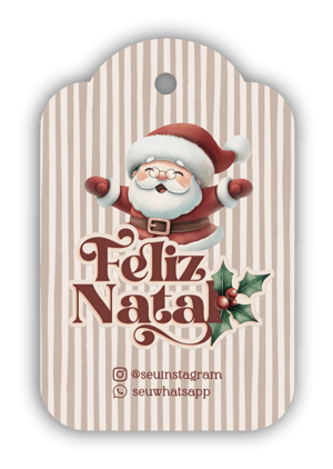 Tags de Natal Personalizáveis - 32 und