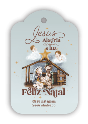 Tags de Natal Personalizáveis - 32 und