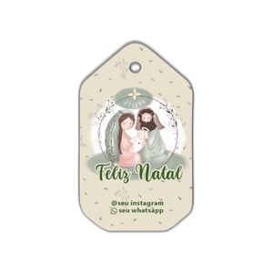 Tags de Natal Personalizáveis - 32 und