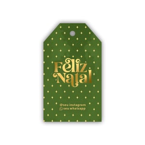Tags de Natal Personalizáveis - 32 und