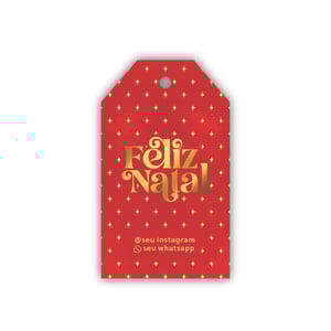 Tags de Natal Personalizáveis - 32 und