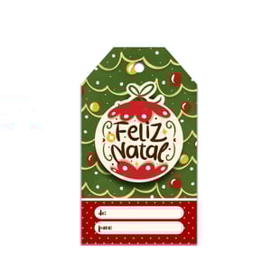 Tags de Natal Personalizáveis - 32 und