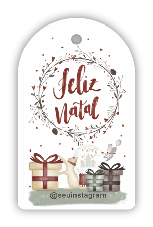 Tags de Natal Personalizáveis - 32 und
