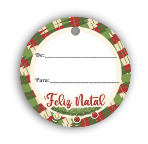 Tags de Natal Personalizáveis - 40 und