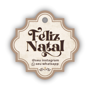 Tags de Natal Personalizáveis - 40 und