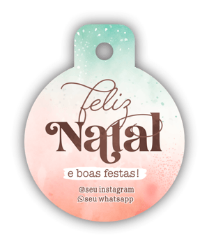 Tags de Natal Personalizáveis - 40 und