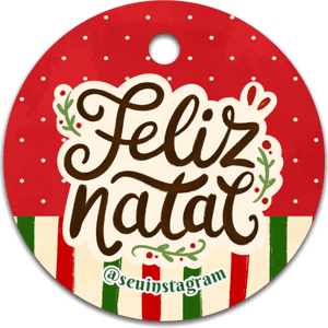 Tags de Natal Personalizáveis - 40 und