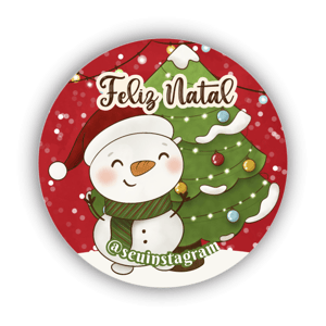 Adesivos de Natal Personalizáveis - 96und