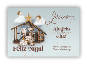 Cartões de Natal Personalizáveis - 18und