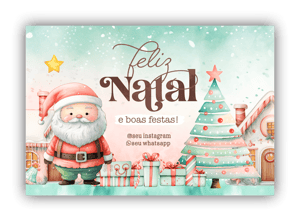Cartões de Natal Personalizáveis - 18und