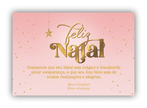 Cartões de Natal Personalizáveis - 18und