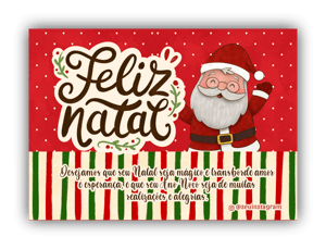 Cartões de Natal Personalizáveis - 18und