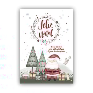 Cartões de Natal Personalizáveis - 18und