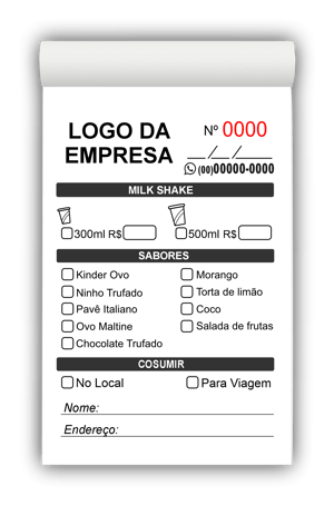 Comandas Bares e Restaurantes