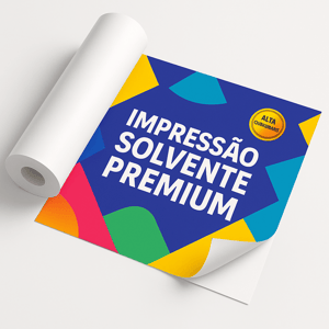 Adesivo  branco - Impressão Solvente      