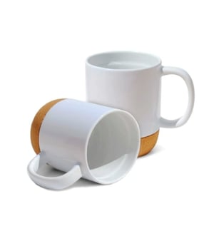 Caneca de Cerâmica 400ml com Base de Cortiça