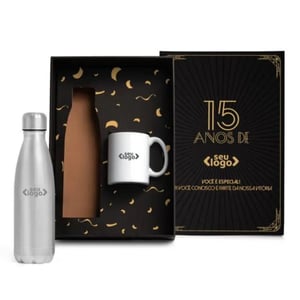 Kit Garrafa e Caneca - 2 Peças