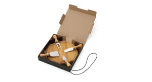 Conj. para Queijo em Bambu / Madeira / Inox - 5 Peças