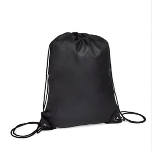 Mochila Sacola em Nylon 190D - Preta - 42X32Cm