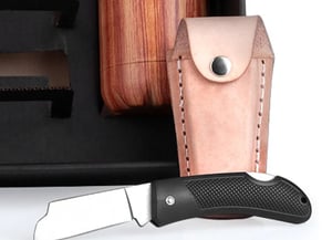 Kit Churrasco - Garrafa, Canivete E Bainha - 6 Peças