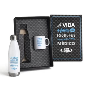 Kit Médico - Garrafa E Caneca - 2 Peças