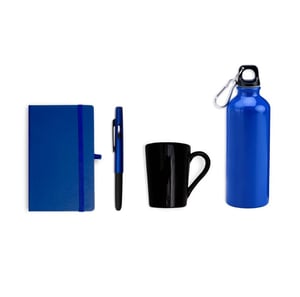 Kit EXECUTIVO - Squeeze E Acessórios - Azul - 4 Peças
