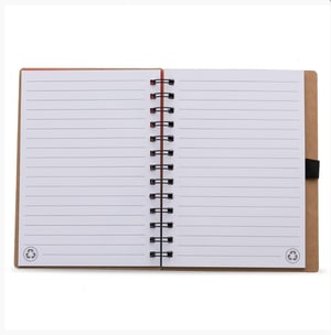 Caderno Ecológico com Símbolo Reciclado