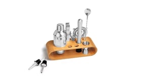 Kit Bar Com Base Em Bambu - 11 Peças