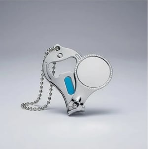 Chaveiro Cortador de Unha, Lixa e Abridor