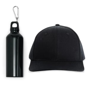 KIT Mochila Sacola, Garrafa E Boné - 3 Pçs
