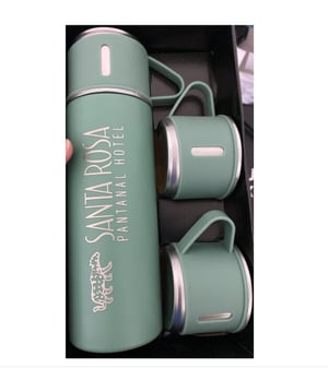 Kit Xícaras Garrafa 3 Peças