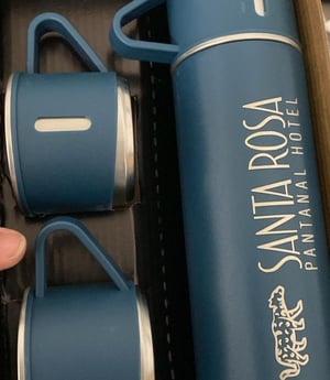 Kit Xícaras Garrafa 3 Peças