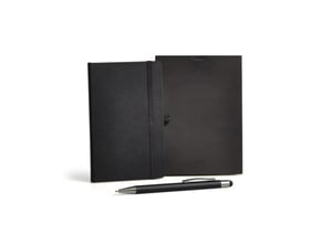Caderneta P/ Anotações Com Caneta - Preta