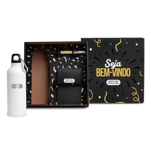 Kit Com Squeeze, Caneta E Bloco - 3 Pçs