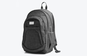 Mochila Em Poliéster 300D - Melange Cinza