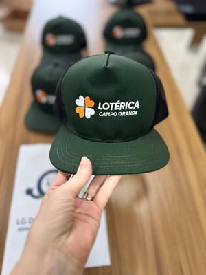 Boné Poliéster Aba Curva com Tela