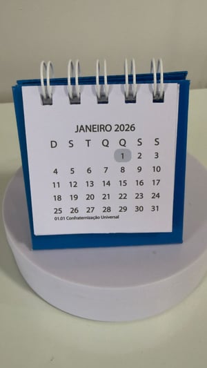 Calendário Mini de Mesa 2026
