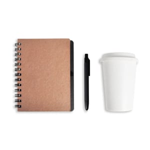 Conj. Caderno E Copo Com Tampa - 2 Pçs