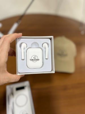 Fone de Ouvido Bluetooth Touch com Case Carregador Brilhante