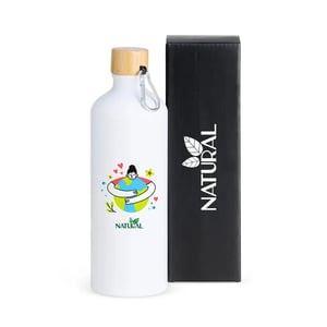 Garrafa Em Alumínio Branca - 1 Litro